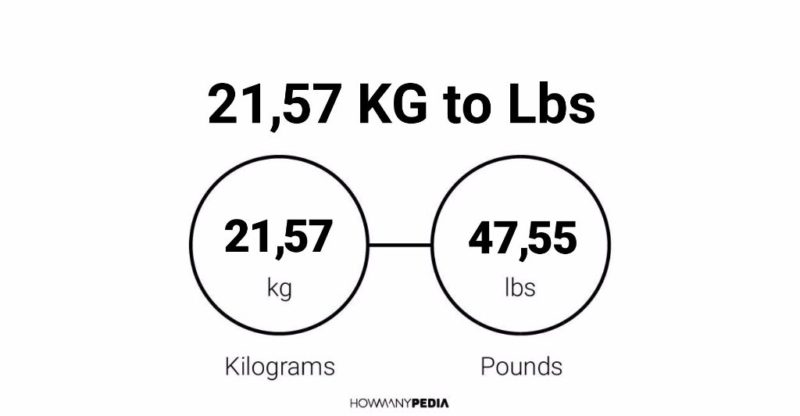 21.57 KG to Lbs