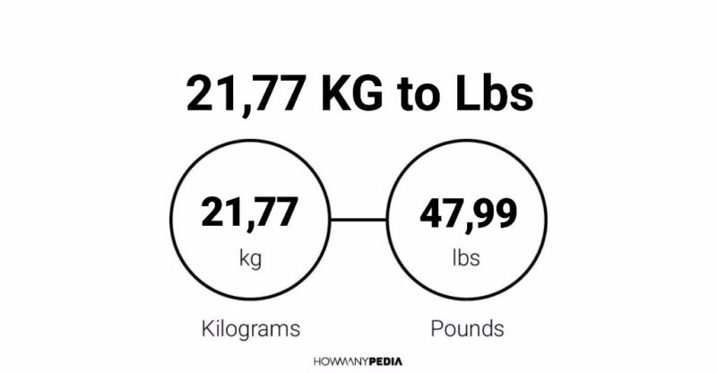 21.77 KG to Lbs