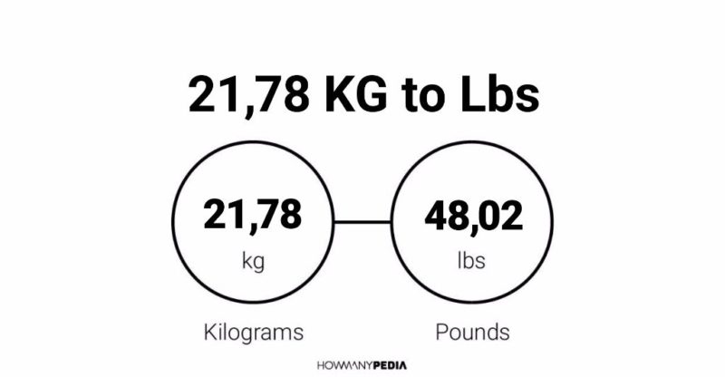 21.78 KG to Lbs