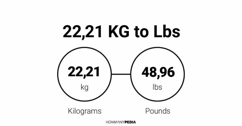 22.21 KG to Lbs