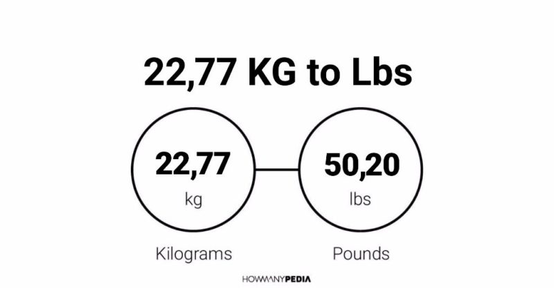 22.77 KG to Lbs