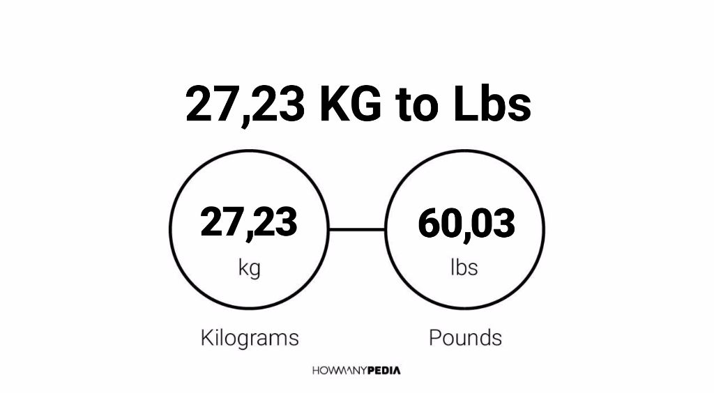 how much is 23kg in pounds