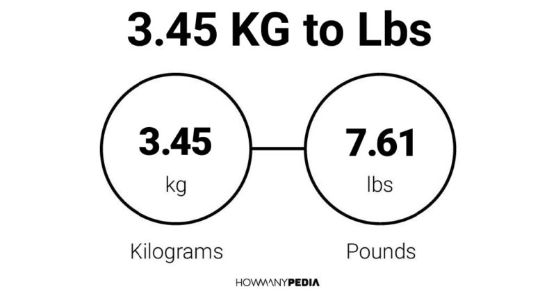 3.45 KG to Lbs