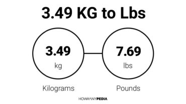 3.49 KG to Lbs