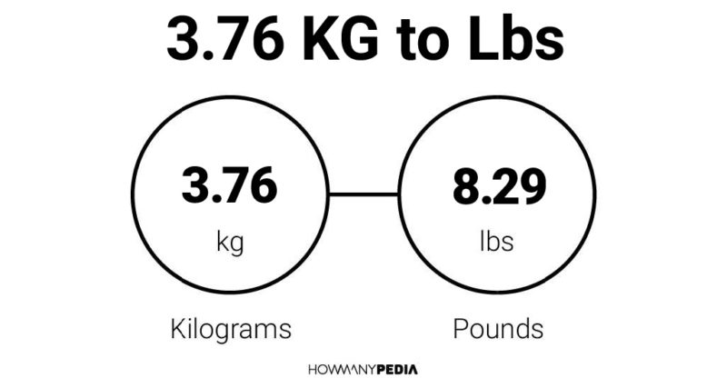 3.76 KG to Lbs