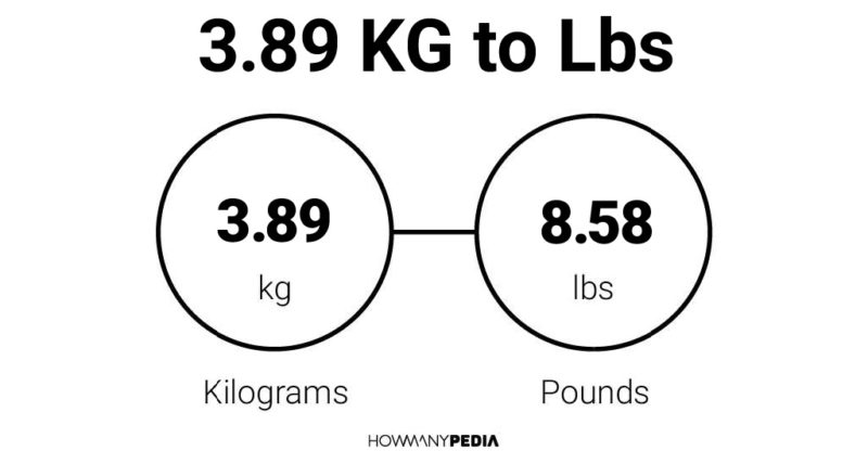 3.89 KG to Lbs