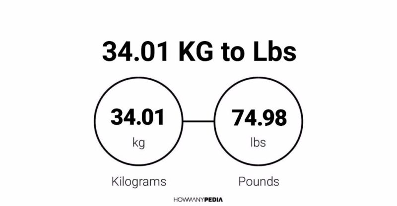 34.01 KG to Lbs