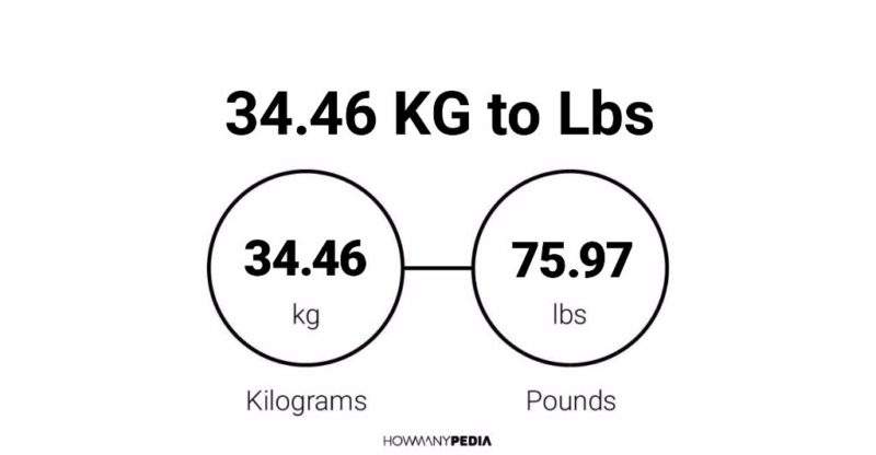 34.46 KG to Lbs