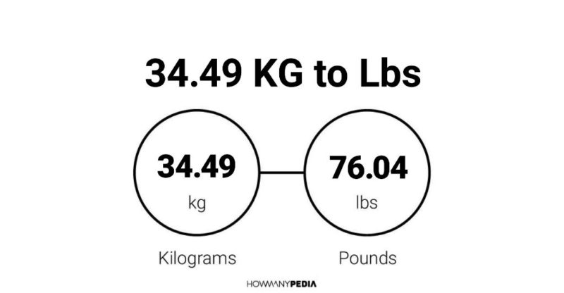 34.49 KG to Lbs