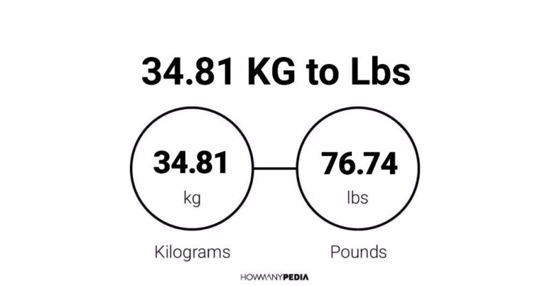 34.81 KG to Lbs