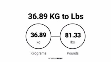 36.89 KG to Lbs