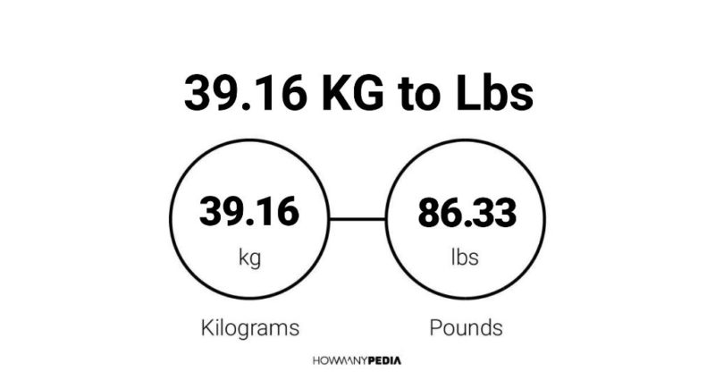 39.16 KG to Lbs