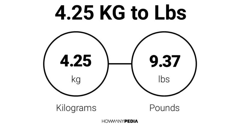 4.25 KG to Lbs – Howmanypedia.com