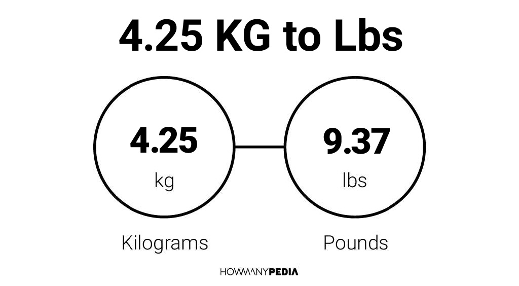 4.25 KG to Lbs – Howmanypedia.com