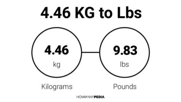 4.46 KG to Lbs