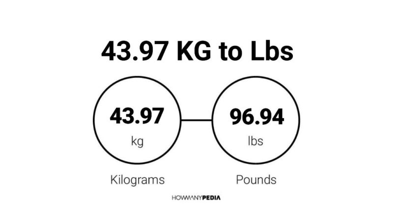 43.97 KG to Lbs