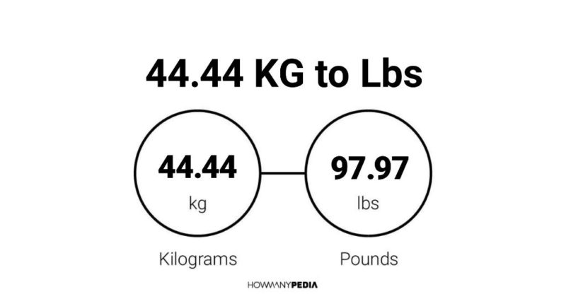 44.44 KG to Lbs