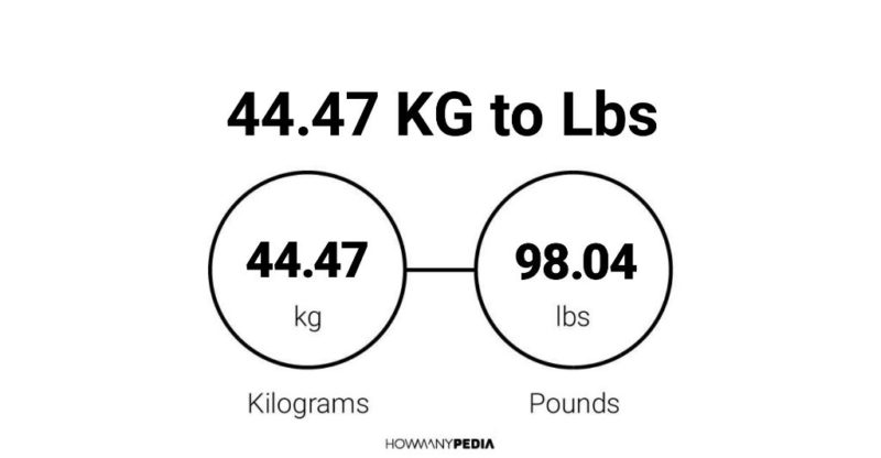 44.47 KG to Lbs