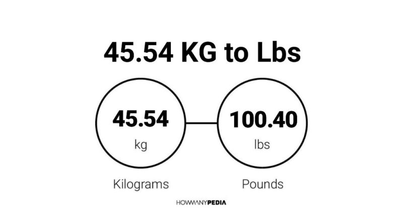 45.54 KG to Lbs