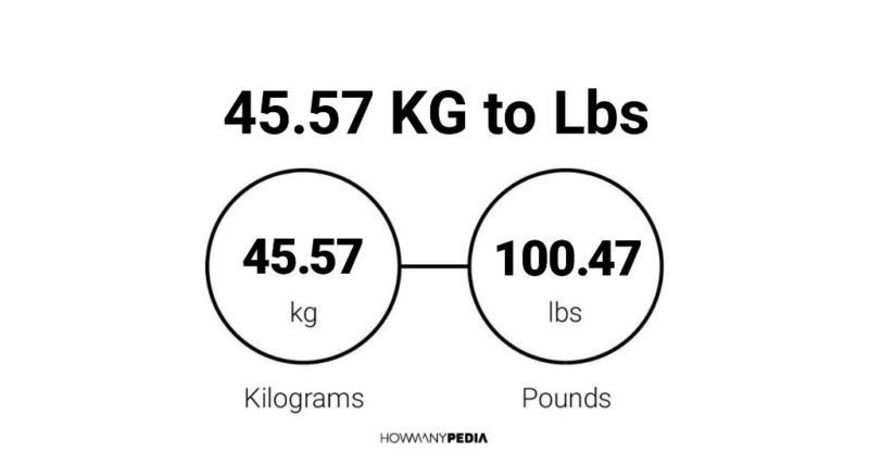 45.57 KG to Lbs