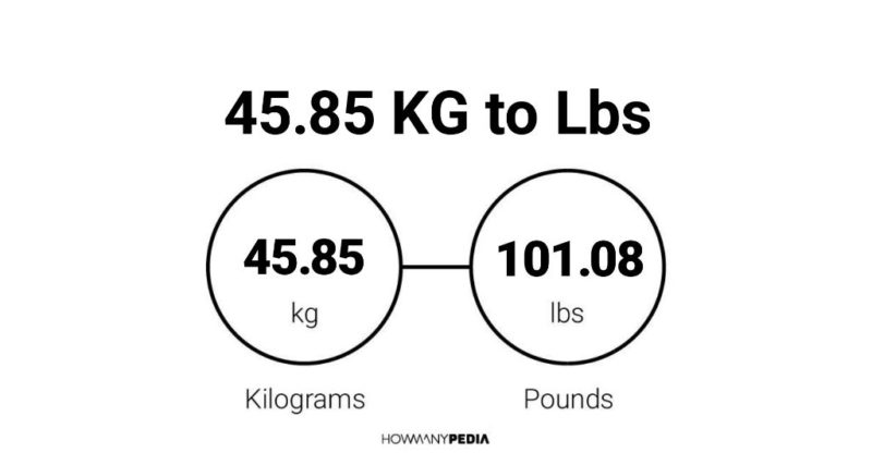 45.85 KG to Lbs