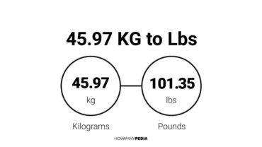 45.97 KG to Lbs