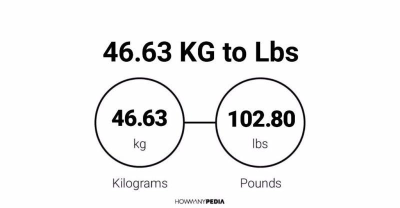 46.63 KG to Lbs