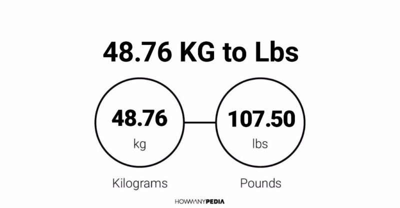 48.76 KG to Lbs