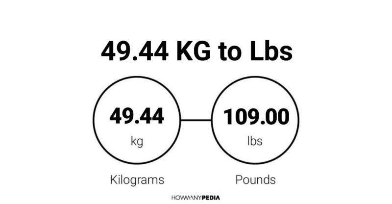 49.44 KG to Lbs