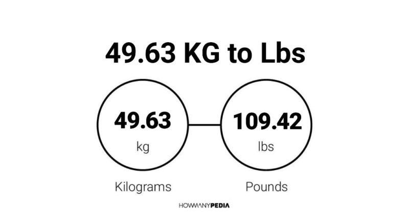 49.63 KG to Lbs Howmanypedia