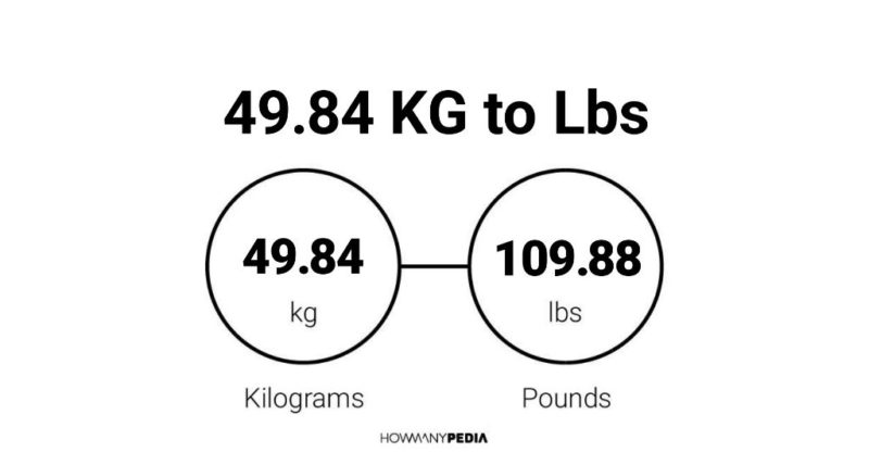 49.84 KG to Lbs