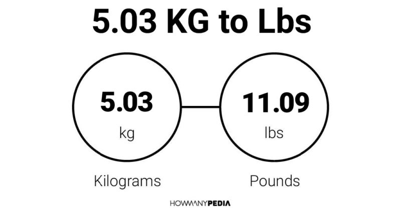 5.03 KG to Lbs