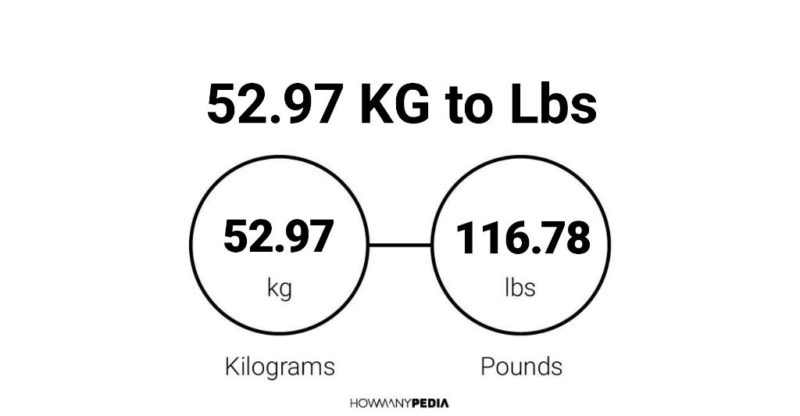 52.97 KG to Lbs