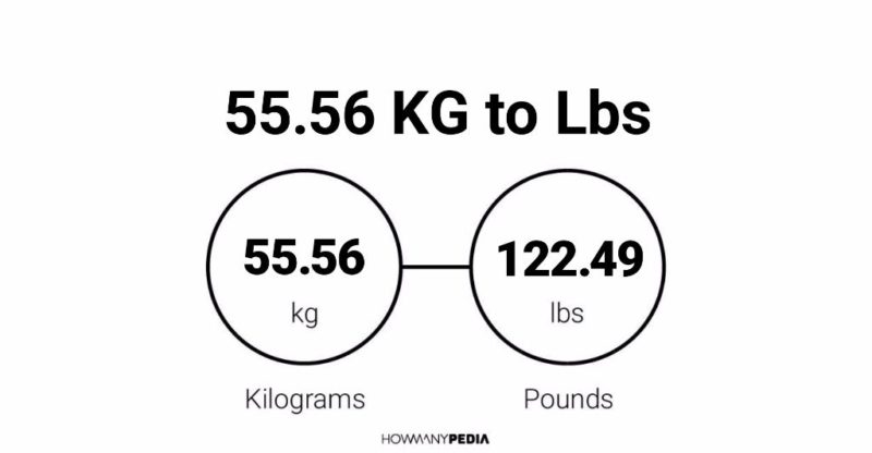 55.56 KG to Lbs