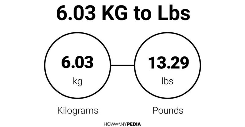 6.03 KG to Lbs