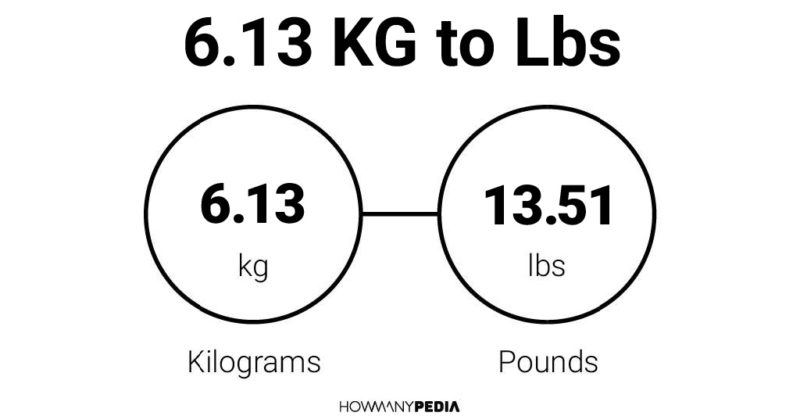 6.13 KG to Lbs