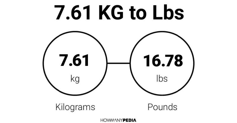 7.61 KG to Lbs