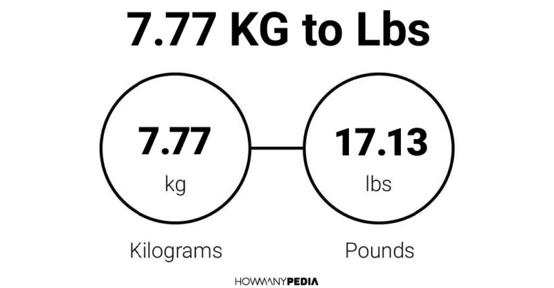 7.77 KG to Lbs