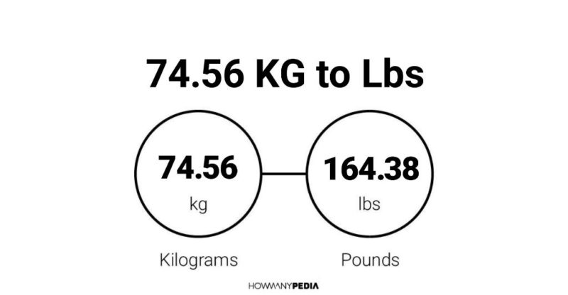 74.56 KG to Lbs