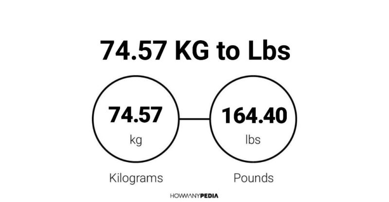 74.57 KG to Lbs