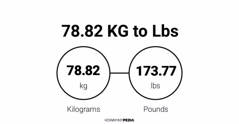 78.82 KG to Lbs