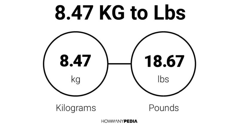 8.47 KG to Lbs