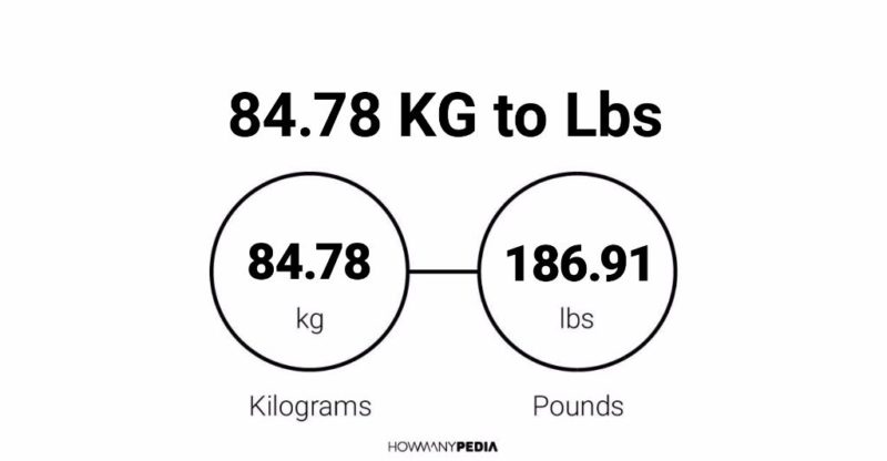 84.78 KG to Lbs