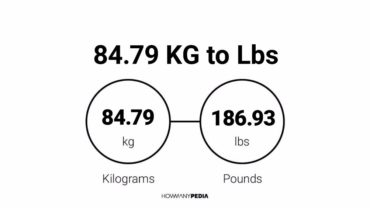 84.79 KG to Lbs