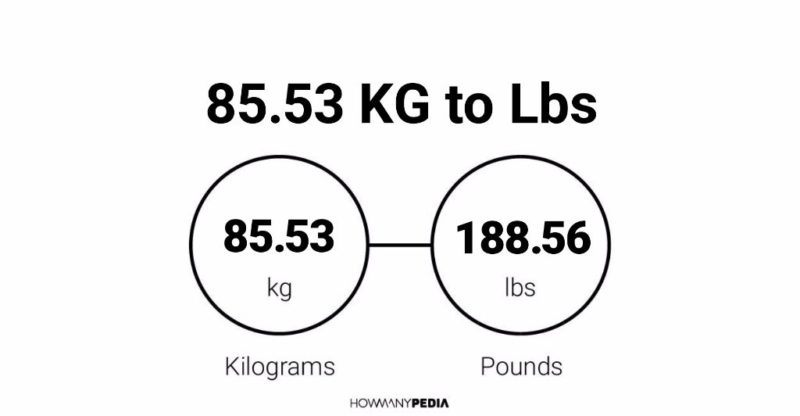 85.53 KG to Lbs