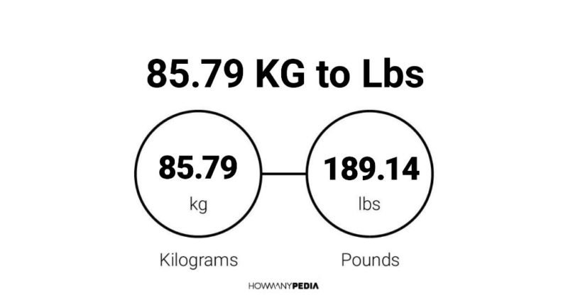 85.79 KG to Lbs