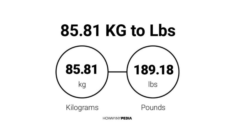 85.81 KG to Lbs