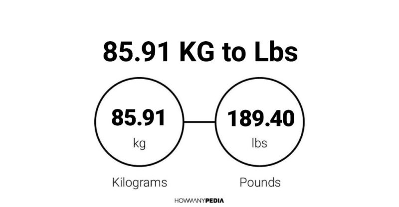 85.91 KG to Lbs