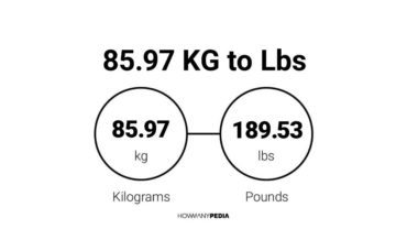 85.97 KG to Lbs