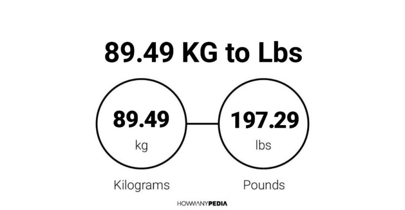 89.49 KG to Lbs